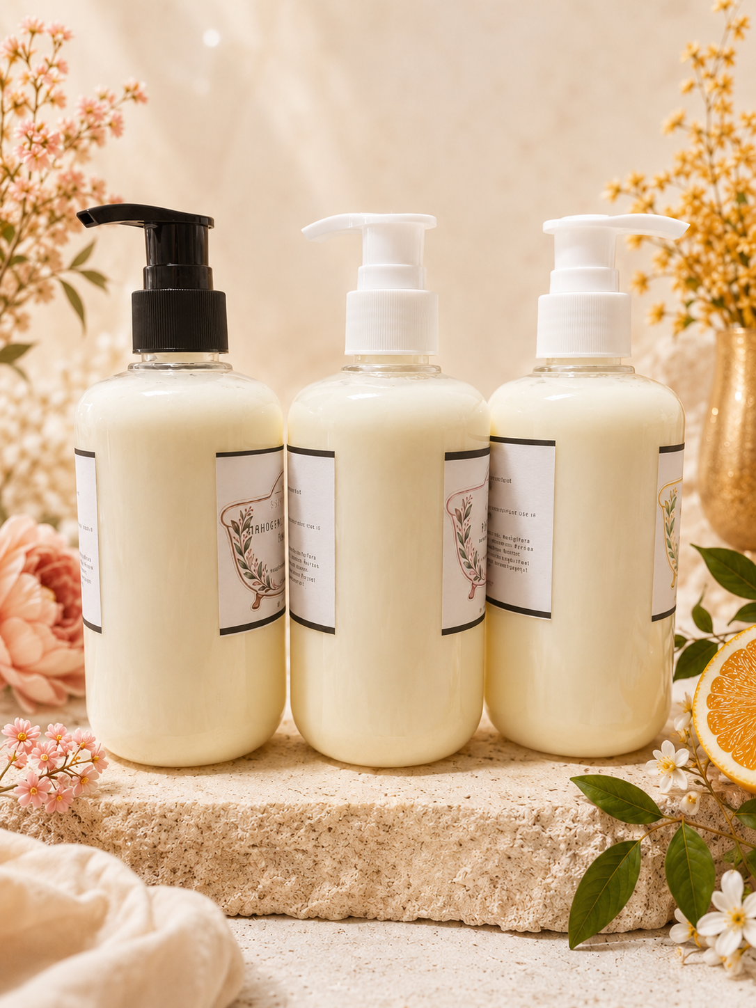 Handmade natural lotion
