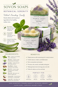 Botanical Serenity (Basil, Aloe & Lavender Body Soap